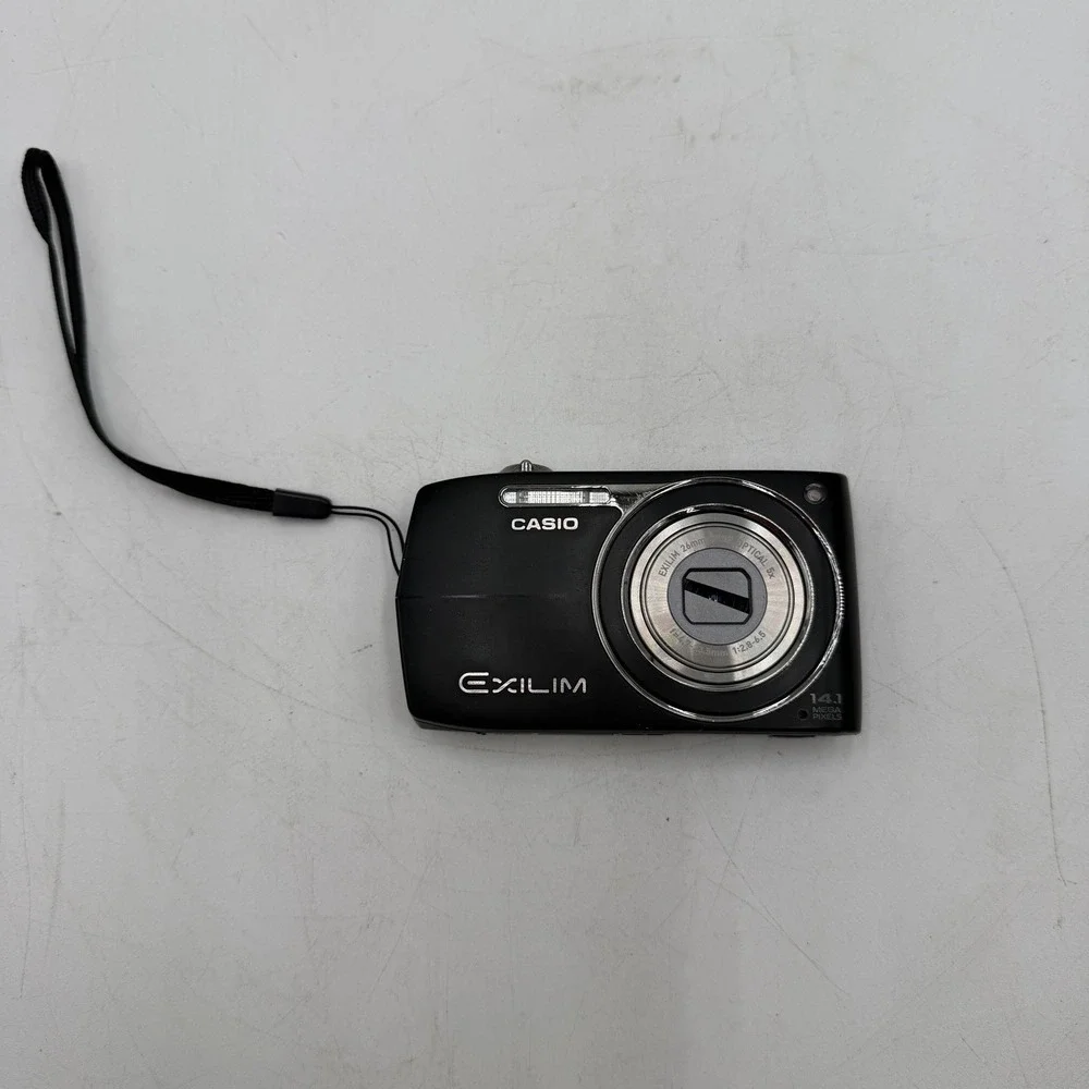 CASIO EXILIM EX-Z2300 Compact Digital Camera Black For Parts Lens Obstruction
